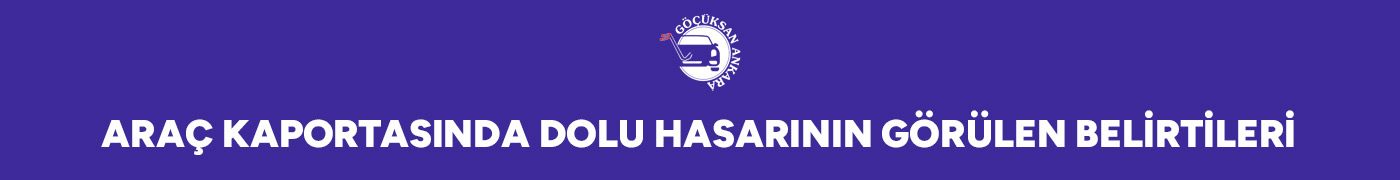 Araç Kaportasında Dolu Hasarının Görülen Belirtileri