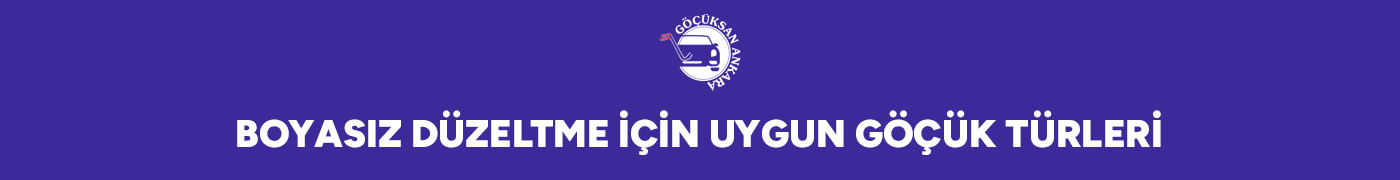Boyasız Düzeltme İçin Uygun Göçük Türleri